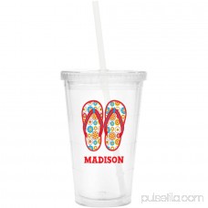 Personalized Flip Flop Tumbler, Available in Green or Red 562897300